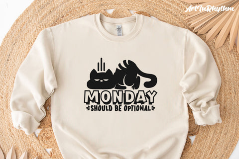 Monday should be optional SVG, Funny Sarcastic SVG SVG Artinrhythm shop 