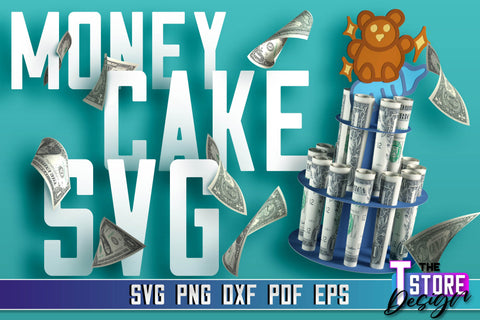 Money Cake SVG Bundle | Money Holder SVG Design | Gift SVG Design SVG The T Store Design 