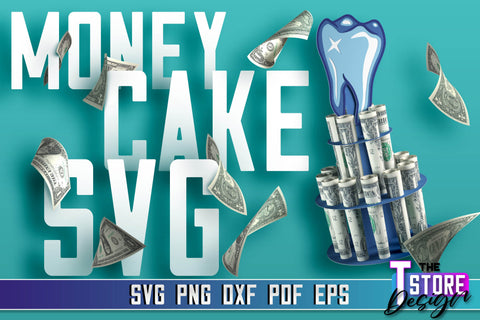 Money Cake SVG Bundle | Money Holder SVG Design | Gift SVG Design SVG The T Store Design 