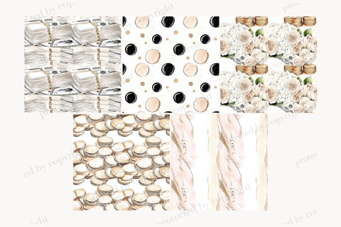 Money Digital Papers | Dollars Seamless Pattern Digital Pattern GlamArtZhanna 