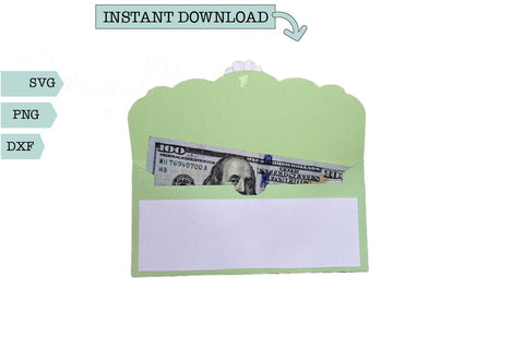 Money Gift Envelope 3D Daisy Floral SVG Sharia Morton Designs 