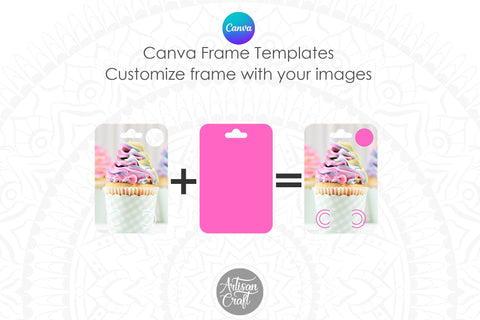 Money Holder Card Canva frames Digital Pattern Artisan Craft SVG 