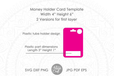 Money Holder Card SVG | Money Card SVG cut files SVG Artisan Craft SVG 