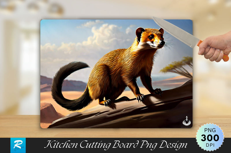 Mongoose Background Cutting Board Sublimation Regulrcrative 