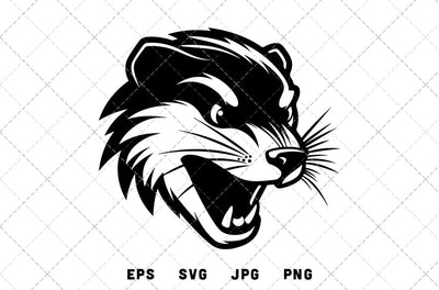 Mongoose Mascot Graphics - JPG, SVG, PNG, EPS - Digital Download with Commercial License for Cricut, Silhouette, Scan N Cut Crafting SVG Loveleen Kaur 
