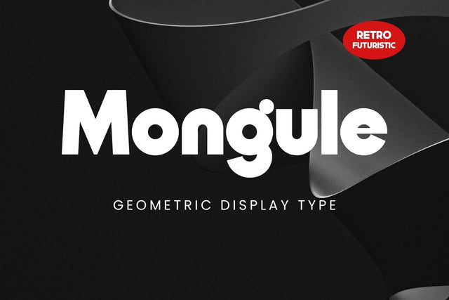 Mongule – Geometric Futuristic Font Arterfak Project 