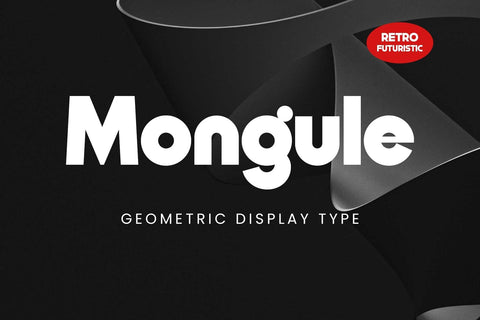 Mongule – Geometric Futuristic Font Arterfak Project 