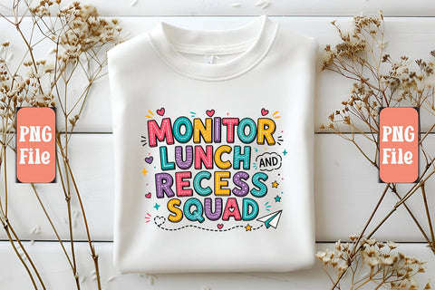Monitor Lunch and Recess Squad PNG Design Sublimation Craftlabsvg24 