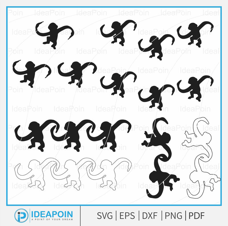 Monkey in barrel svg, barrel of monkey svg,Monkey silhouette svg, monkey Cricut,swinging monkey game svg,monkey svg, swinging monkey game SVG Dinvect 