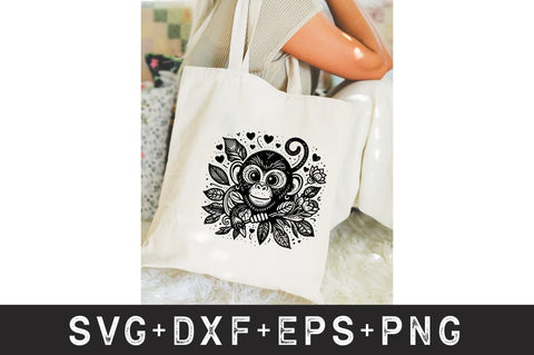 Monkey Svg Bundle SVG Rupkotha 