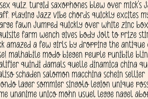 Monkeys and Gorillas Font Cotton White Studio 