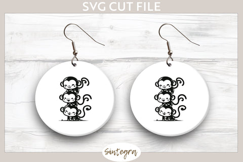 Monkeys Pile v1 SVG Cut File SVG Sintegra 