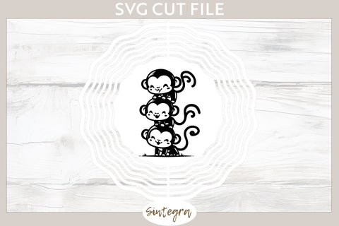 Monkeys Pile v1 SVG Cut File SVG Sintegra 