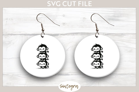 Monkeys Pile v3 SVG Cut File SVG Sintegra 