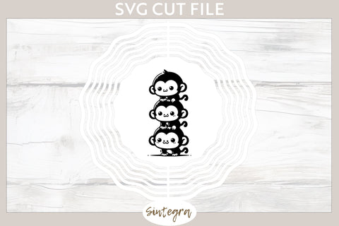 Monkeys Pile v3 SVG Cut File SVG Sintegra 