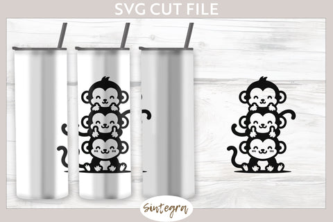 Monkeys Pile v4 SVG Cut File SVG Sintegra 