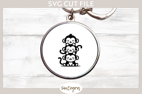 Monkeys Pile v4 SVG Cut File SVG Sintegra 