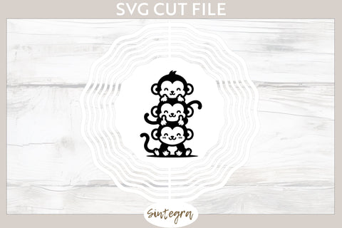 Monkeys Pile v4 SVG Cut File SVG Sintegra 