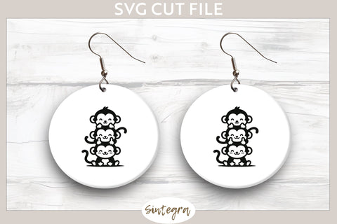 Monkeys Pile v4 SVG Cut File SVG Sintegra 