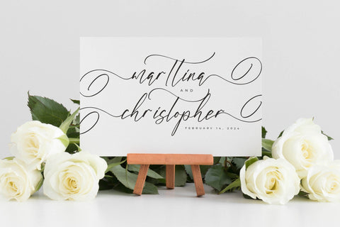 Monlight Quinttans - Beauty Calligraphy Script Font Letterena Studios 