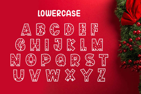 Monogram Christmas Font LetterdayStudio 