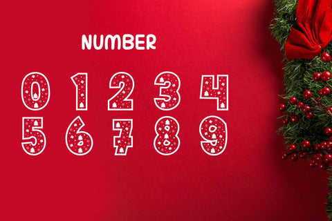 Monogram Christmas Font LetterdayStudio 