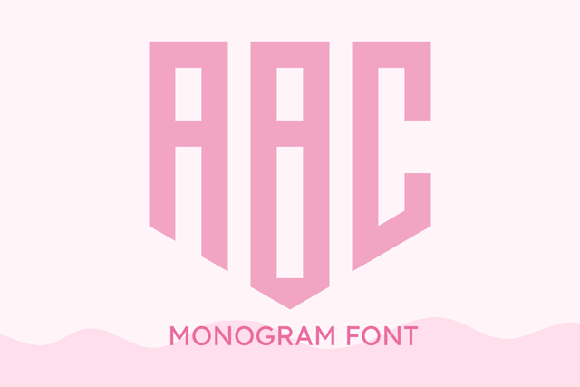 Monogram Font Font Masyafi Studio 