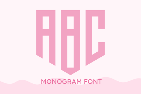 Monogram Font Font Masyafi Studio 