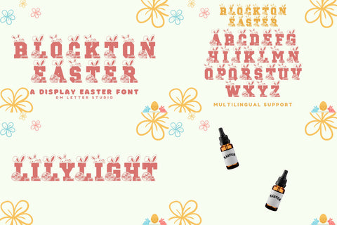 Monogram Logo Kit: Olive & Leaf (Split Included) + Seasonal Font Pack Font Dm Letter Studio 