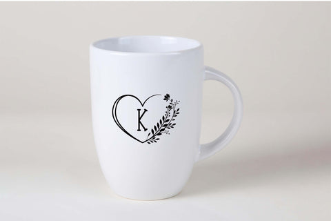 Monogram Love Flower Font LetterdayStudio 