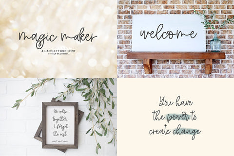 Monoline Font Mini Bundle Font Beck McCormick 