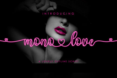 Monolove | Lovely Calligraphy Font studioalmeera 