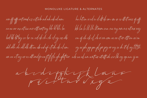 Monoluxe - Signature Font Font studioalmeera 