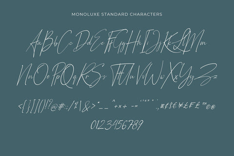 Monoluxe - Signature Font Font studioalmeera 