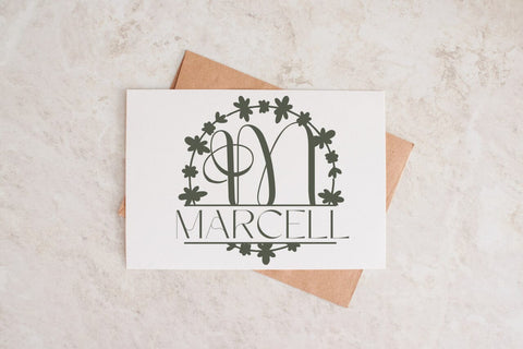 Monoluxe Split Monogram Font Font Dm Letter Studio 