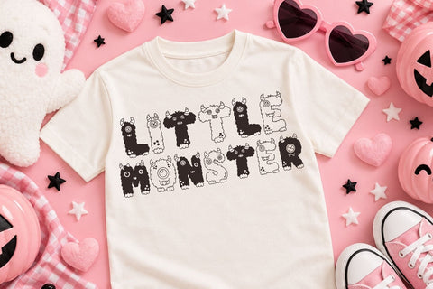 Monster - Halloween Font Duo with SVG Alphabet Font AnningArts Design 