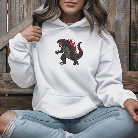 Monster Lizard Embroidery Design – Giant Kaiju Dinosaur Machine Embroidery File, Japanese Monster Reptile Design Embroidery/Applique DESIGNS PatternFeed8 
