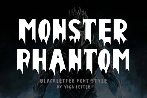 Monster Phantom Font Prasetya Letter 