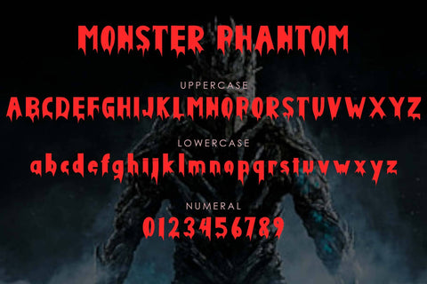 Monster Phantom Font Prasetya Letter 