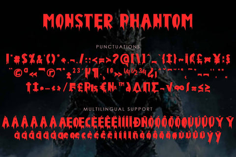 Monster Phantom Font Prasetya Letter 