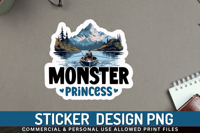 Monster princess Sticker Design Sublimation Regulrcrative 