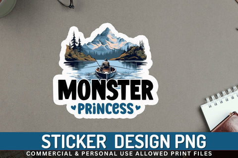 Monster princess Sticker Design Sublimation Regulrcrative 
