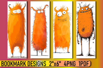 Monster-themed Sublimation Bookmarks Sublimation afrosvg 