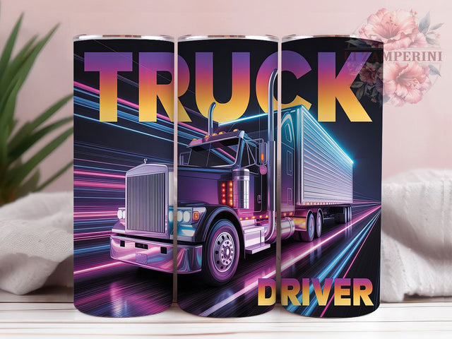 Monster Truck Driver Life Tumbler, Monster Truck Art, Driver Life Design, Trucking Tumbler, Transportation Gift, Truck Life Wrap, Hauler Design Sublimation Li Zamperini 