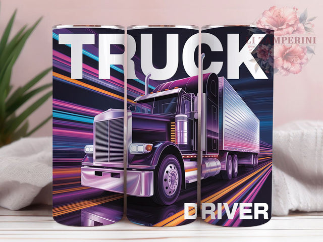 Monster Truck Driver Life Tumbler, Monster Truck Art, Driver Life Design, Trucking Tumbler, Transportation Gift, Truck Life Wrap, Hauler Design Sublimation Li Zamperini 