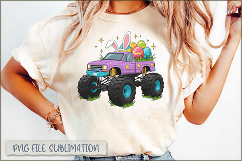 Monster Truck Easter PNG, Egg Crusher Sublimation Shetara Begum 