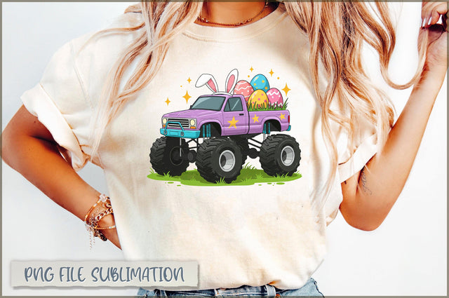 Monster Truck Easter PNG, Egg Crusher Sublimation Shetara Begum 