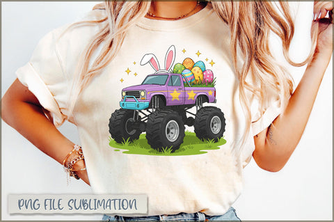 Monster Truck Easter PNG, Egg Crusher Sublimation Shetara Begum 