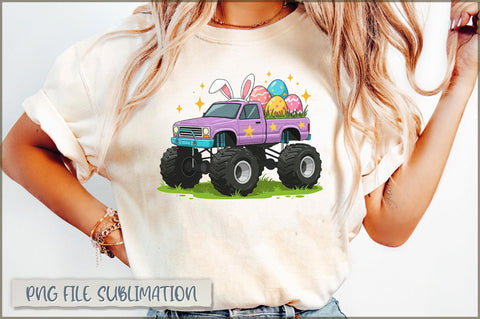 Monster Truck Easter PNG, Egg Crusher Sublimation Shetara Begum 