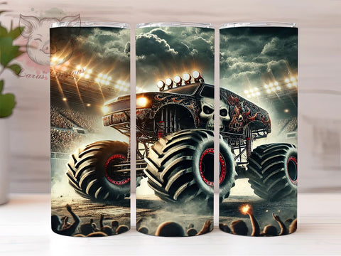 Monster Truck Epic Design Tumbler, Epic Truck Design, 20oz Tumbler Wrap, Off-Road Vehicle, Truck Lover Gift, Sublimation Art, Racing Tumbler Sublimation Lara' s Designs 